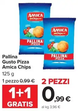 Carrefour Market Pallina Gusto Pizza Amica Chips offerta