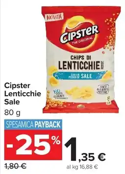 Carrefour Market Cipster Lenticchie Sale offerta