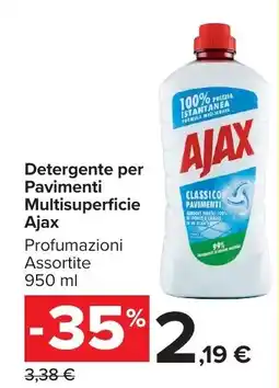 Carrefour Market Detergente per Pavimenti Multisuperficie Ajax offerta