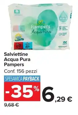 Carrefour Market Salviettine Acqua Pura Pampers offerta