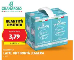ALDI Granarolo latte uht bontà leggera offerta