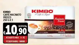Gourmet Déco Kimbo caffè macinato fresco offerta