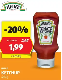ALDI Heinz ketchup offerta
