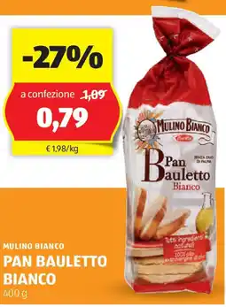 ALDI Mulino bianco pan bauletto bianco offerta