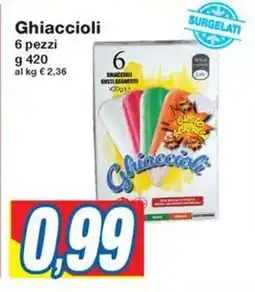 Prix Quality Ghiaccioli 6 pezzi offerta