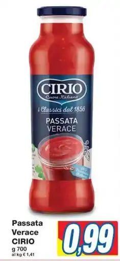 Prix Quality Passata Verace CIRIO offerta