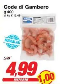 Prix Quality Code di Gambero offerta