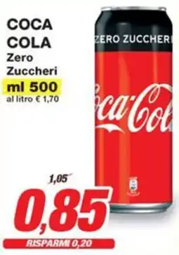 Prix Quality COCA COLA Zero Zuccheri offerta