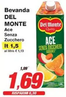Prix Quality Bevanda DEL MONTE Ace Senza Zucchero offerta
