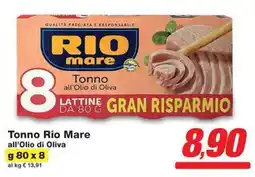 Prix Quality Tonno Rio Mare all’Olio di Oliva offerta