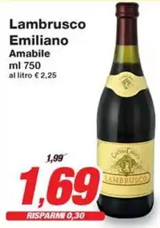 Prix Quality Lambrusco Emiliano Amabile offerta