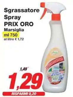 Prix Quality Sgrassatore Spray PRIX ORO Marsiglia offerta
