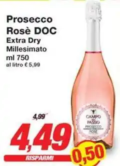 Prix Quality Rosè DOC Extra Dry Millesimato offerta