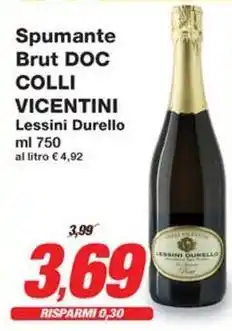 Prix Quality Spumante Brut DOC COLLI VICENTINI offerta