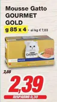 Prix Quality Mousse Gatto GOURMET GOLD offerta