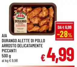 A&O Aia durango alette di pollo arrosto delicatamente piccanti offerta