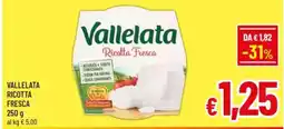 A&O Vallelata ricotta fresca offerta