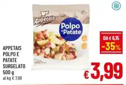 A&O Appetais polpo e patate surgelato offerta