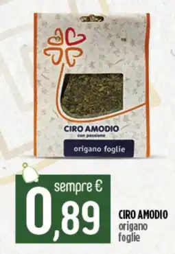 CIRO AMODIO origano foglie