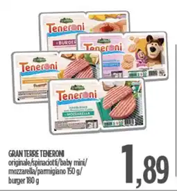 Ciro Amodio GRAN TERRE TENERONI originale/spinaciotti/baby mini/ mozzarella/parmigiano / burger offerta
