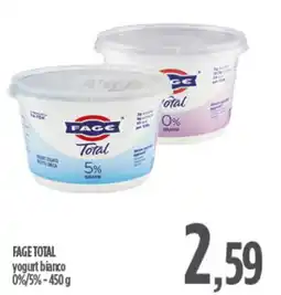 Ciro Amodio FAGE TOTAL yogurt bianco 0%/5% offerta