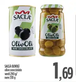 Ciro Amodio SACLÀ OLIVOLÌ olive snocciolate verdi / nere offerta
