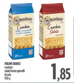 MULINO BIANCO crackers salati/senza granelli di sale