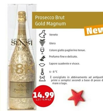 Prosecco brut gold magnum