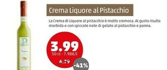 Crema liquore al pistacchio