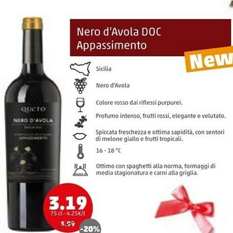 PENNY Appassimento nero d'avola doc offerta