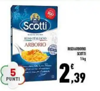 Conad Scotti Riso Arborio 1kg offerta