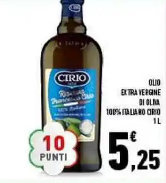 Conad Cirio Olio Extravergine di Oliva 100% Italiano 1l offerta