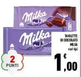 Conad Milka Tavolette di Cioccolato offerta