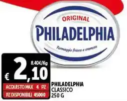 Gourmet Déco Philadelphia classico offerta