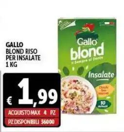 Gourmet Déco Gallo blond riso per insalate offerta