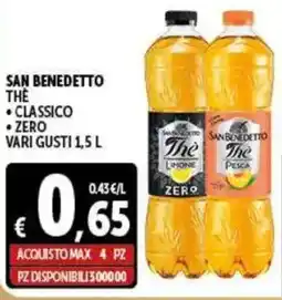 Gourmet Déco San benedetto the classico zero vari gusti offerta