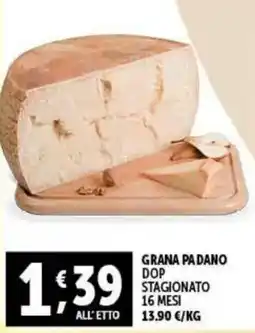 Gourmet Déco Grana padano dop stagionato 16 mesi offerta
