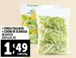 Gourmet Déco Verza tagliata - cuori di scarola offerta