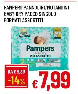 Famila PAMPERS PANNOLINI/MUTANDINI BABY DRY PACCO SINGOLO FORMATI ASSORTITI offerta