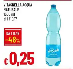 Famila Vitasnella Acqua naturale offerta