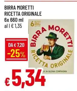 Famila BIRRA MORETTI RICETTA ORIGINALE offerta