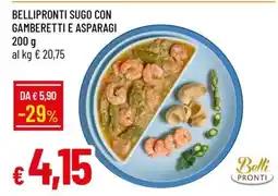 Famila BELLIPRONTI SUGO CON GAMBERETTI E ASPARAGI offerta