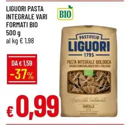 Famila Liguori Pasta Integrale Vari Formati Bio offerta