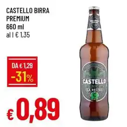 Famila CASTELLO BIRRA PREMIUM offerta