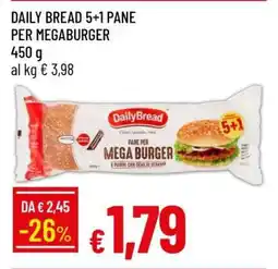 Famila DAILY BREAD 5+1 PANE PER MEGABURGER offerta