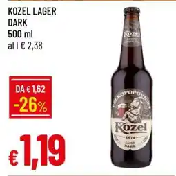 Famila KOZEL LAGER DARK offerta