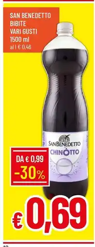 Famila SAN BENEDETTO BIBITE VARI GUSTI offerta