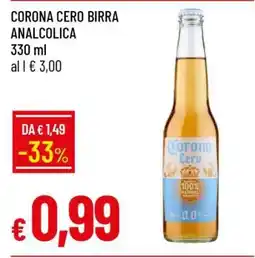 Famila CORONA CERO BIRRA ANALCOLICA offerta