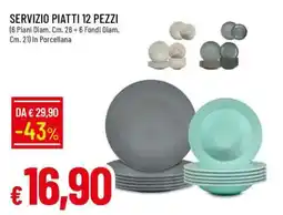 Famila SERVIZIO PIATTI 12 PEZZI offerta