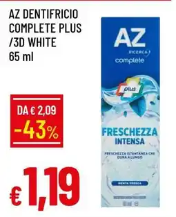 Famila AZ DENTIFRICIO COMPLETE PLUS /3D WHITE offerta